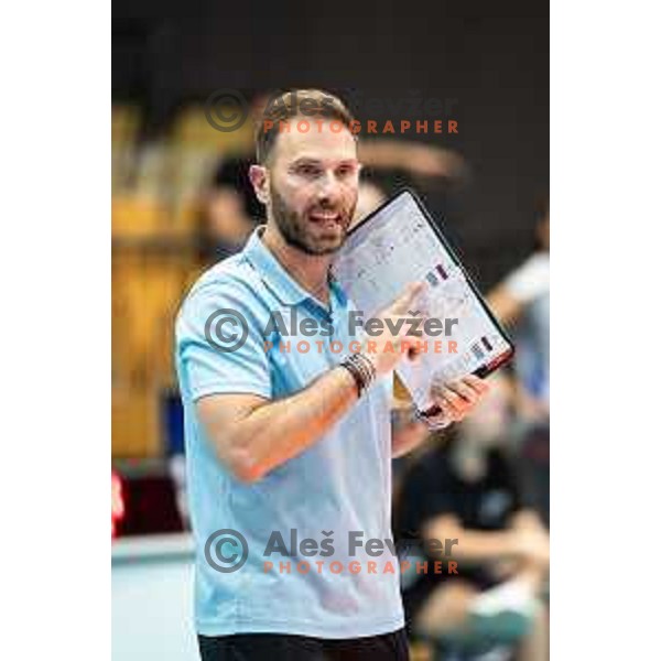 in action during CEV Women Volleyball European Golden League 2025 match between Greece and Slovenia in Rdeca dvorana, Velenje, Slovenia on June 13, 2025. Photo: Jure Banfi