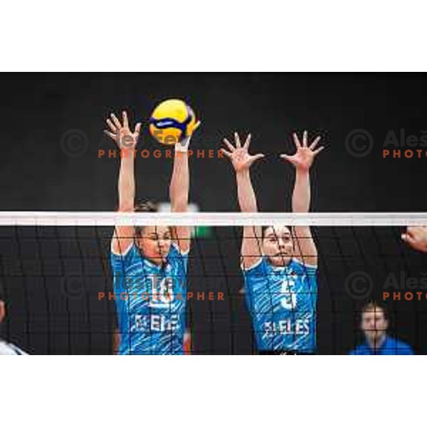 in action during CEV Women Volleyball European Golden League 2025 match between Greece and Slovenia in Rdeca dvorana, Velenje, Slovenia on June 13, 2025. Photo: Jure Banfi