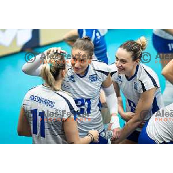 in action during CEV Women Volleyball European Golden League 2025 match between Greece and Slovenia in Rdeca dvorana, Velenje, Slovenia on June 13, 2025. Photo: Jure Banfi
