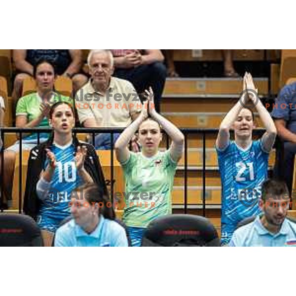 in action during CEV Women Volleyball European Golden League 2025 match between Greece and Slovenia in Rdeca dvorana, Velenje, Slovenia on June 13, 2025. Photo: Jure Banfi
