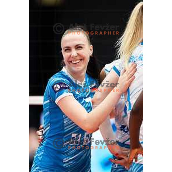 during CEV Women Volleyball European Golden League 2025 match between Slovenia and Spain in Rdeca dvorana, Velenje, Slovenia on June 15, 2025. Photo: Jure Banfi