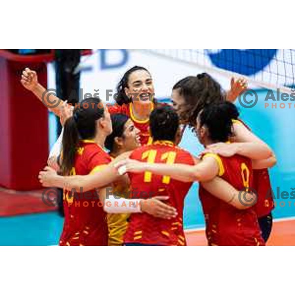in action during CEV Women Volleyball European Golden League 2025 match between Slovenia and Spain in Rdeca dvorana, Velenje, Slovenia on June 15, 2025. Photo: Jure Banfi