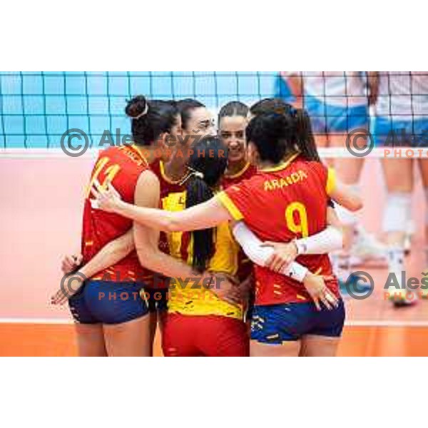in action during CEV Women Volleyball European Golden League 2025 match between Slovenia and Spain in Rdeca dvorana, Velenje, Slovenia on June 15, 2025. Photo: Jure Banfi