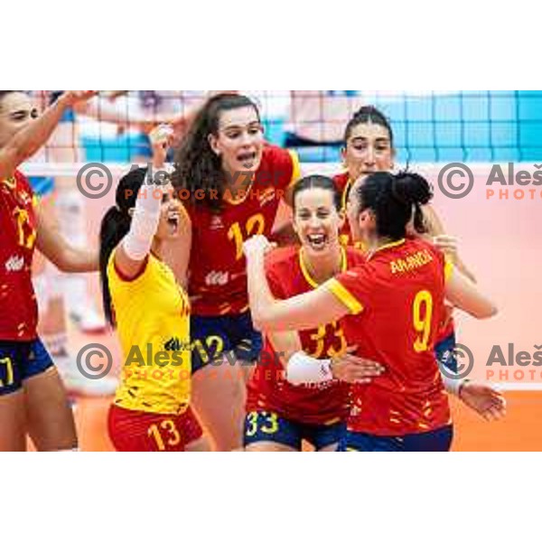 in action during CEV Women Volleyball European Golden League 2025 match between Slovenia and Spain in Rdeca dvorana, Velenje, Slovenia on June 15, 2025. Photo: Jure Banfi