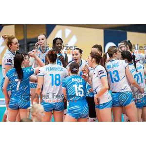 in action during CEV Women Volleyball European Golden League 2025 match between Slovenia and Spain in Rdeca dvorana, Velenje, Slovenia on June 15, 2025. Photo: Jure Banfi