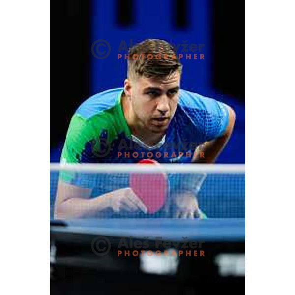 Darko Jorgic during WTT Star Contender Ljubljana 2025 in Tivoli Hall Ljubljana, Slovenia on June 19, 2025.