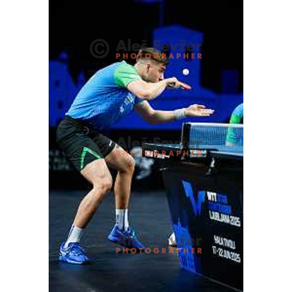 Darko Jorgic during WTT Star Contender Ljubljana 2025 in Tivoli Hall Ljubljana, Slovenia on June 19, 2025.