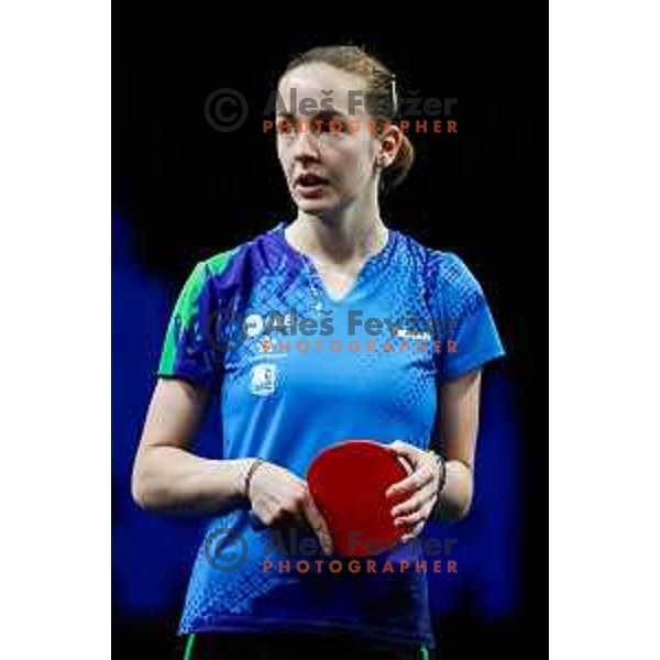 Ana Tofant during WTT Star Contender Ljubljana 2025 in Tivoli Hall Ljubljana, Slovenia on June 19, 2025.