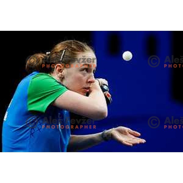 Ana Tofant during WTT Star Contender Ljubljana 2025 in Tivoli Hall Ljubljana, Slovenia on June 19, 2025.