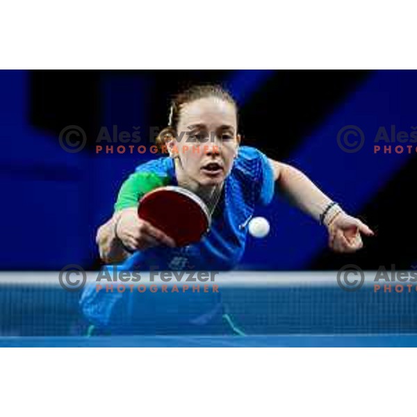 Ana Tofant during WTT Star Contender Ljubljana 2025 in Tivoli Hall Ljubljana, Slovenia on June 19, 2025.