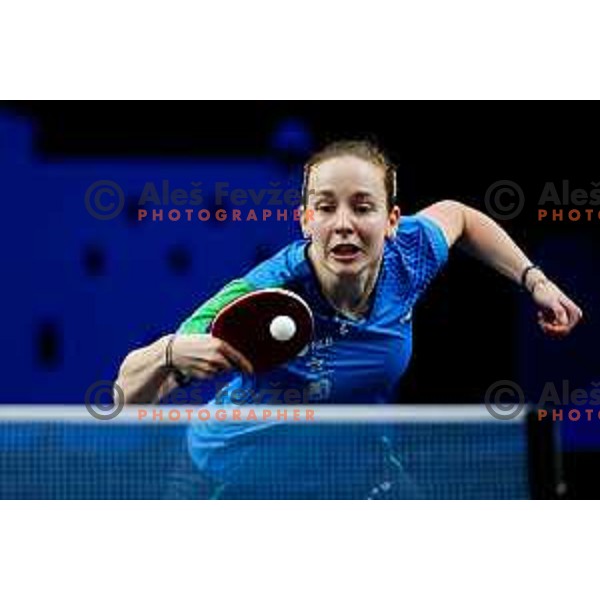 Ana Tofant during WTT Star Contender Ljubljana 2025 in Tivoli Hall Ljubljana, Slovenia on June 19, 2025.