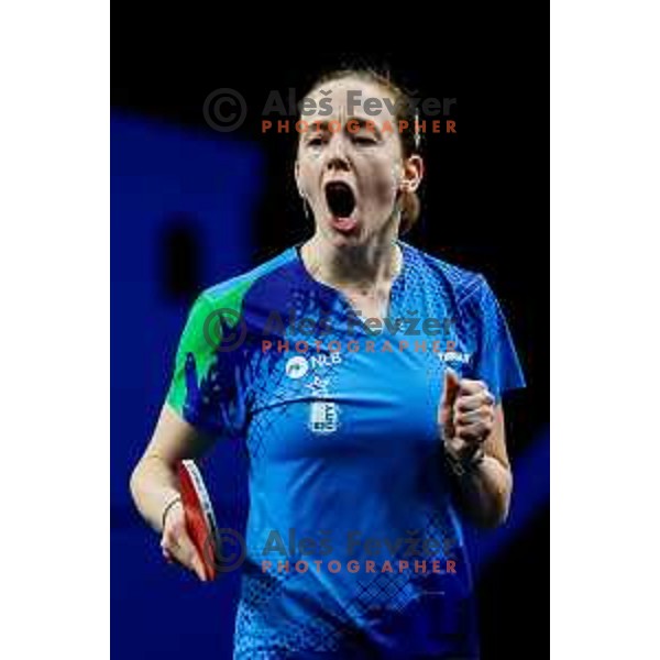 Ana Tofant during WTT Star Contender Ljubljana 2025 in Tivoli Hall Ljubljana, Slovenia on June 19, 2025.