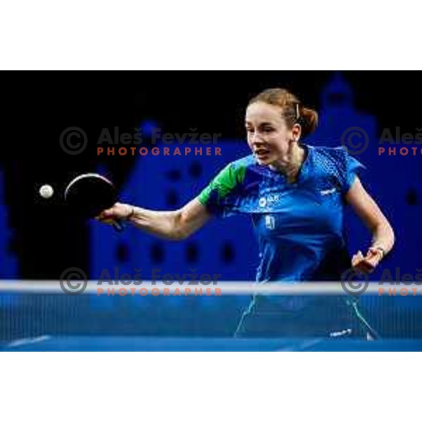 Ana Tofant during WTT Star Contender Ljubljana 2025 in Tivoli Hall Ljubljana, Slovenia on June 19, 2025.