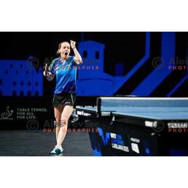 Ana Tofant during WTT Star Contender Ljubljana 2025 in Tivoli Hall Ljubljana, Slovenia on June 19, 2025.
