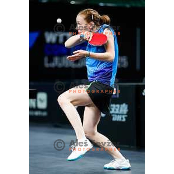 Ana Tofant during WTT Star Contender Ljubljana 2025 in Tivoli Hall Ljubljana, Slovenia on June 19, 2025.