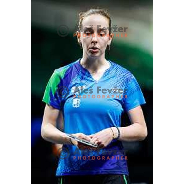 Ana Tofant during WTT Star Contender Ljubljana 2025 in Tivoli Hall Ljubljana, Slovenia on June 19, 2025.
