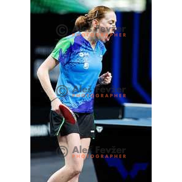 Ana Tofant during WTT Star Contender Ljubljana 2025 in Tivoli Hall Ljubljana, Slovenia on June 19, 2025.