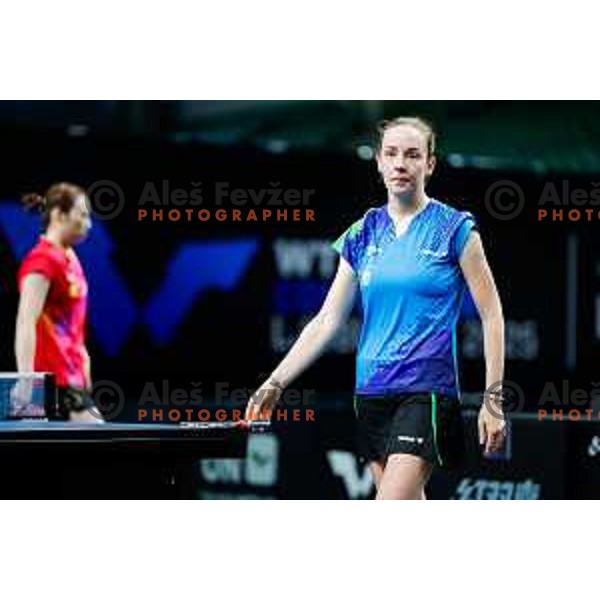 Ana Tofant during WTT Star Contender Ljubljana 2025 in Tivoli Hall Ljubljana, Slovenia on June 19, 2025.