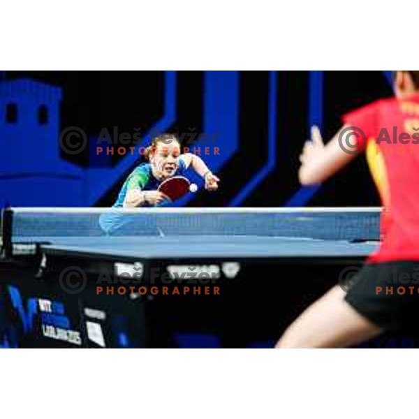 Ana Tofant during WTT Star Contender Ljubljana 2025 in Tivoli Hall Ljubljana, Slovenia on June 19, 2025.