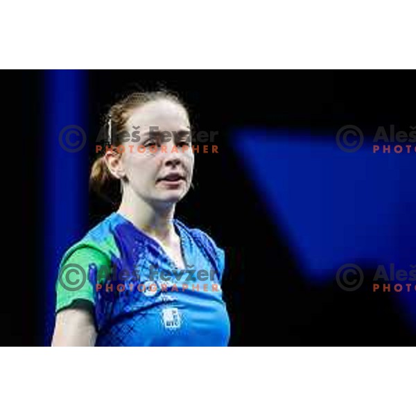 Ana Tofant during WTT Star Contender Ljubljana 2025 in Tivoli Hall Ljubljana, Slovenia on June 19, 2025.