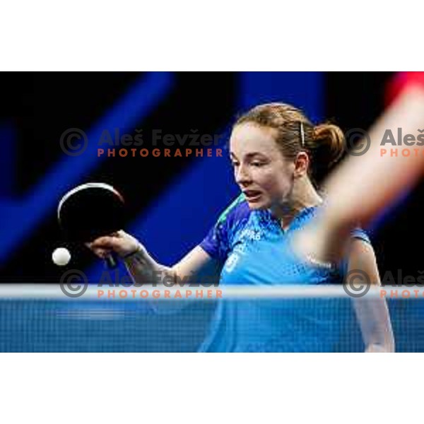 Ana Tofant during WTT Star Contender Ljubljana 2025 in Tivoli Hall Ljubljana, Slovenia on June 19, 2025.
