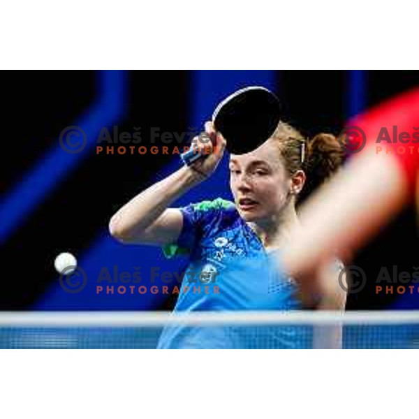 Ana Tofant during WTT Star Contender Ljubljana 2025 in Tivoli Hall Ljubljana, Slovenia on June 19, 2025.