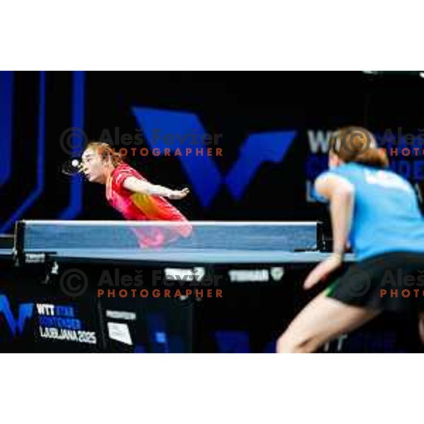 Ana Tofant during WTT Star Contender Ljubljana 2025 in Tivoli Hall Ljubljana, Slovenia on June 19, 2025.