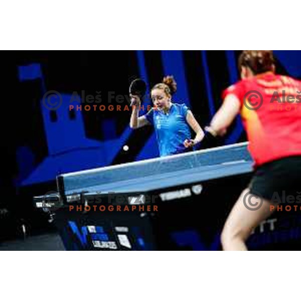 Ana Tofant during WTT Star Contender Ljubljana 2025 in Tivoli Hall Ljubljana, Slovenia on June 19, 2025.