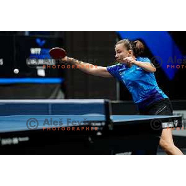 Lara Opeka during WTT Star Contender Ljubljana 2025 in Tivoli Hall Ljubljana, Slovenia on June 19, 2025.