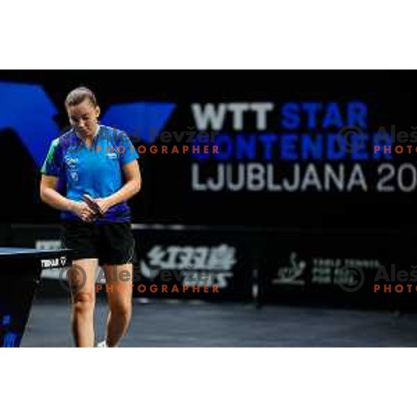 Lara Opeka during WTT Star Contender Ljubljana 2025 in Tivoli Hall Ljubljana, Slovenia on June 19, 2025.