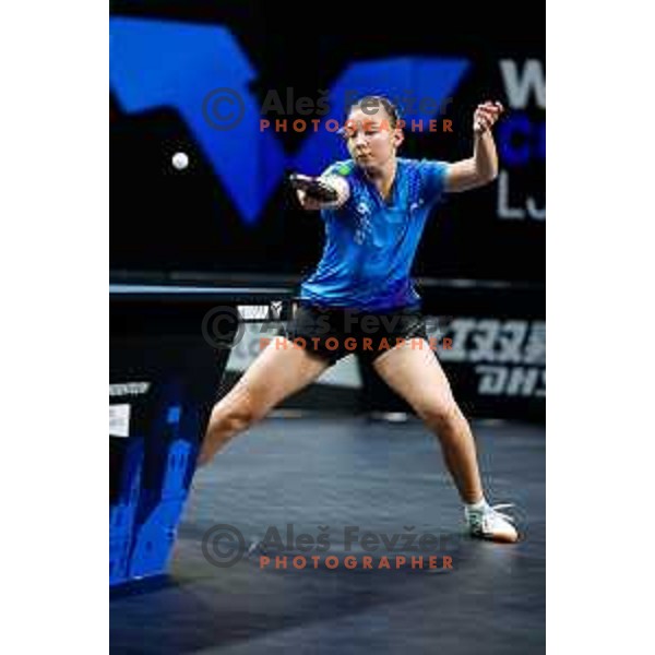 Lara Opeka during WTT Star Contender Ljubljana 2025 in Tivoli Hall Ljubljana, Slovenia on June 19, 2025.