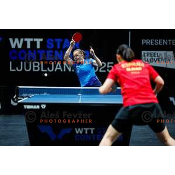 Lara Opeka during WTT Star Contender Ljubljana 2025 in Tivoli Hall Ljubljana, Slovenia on June 19, 2025.