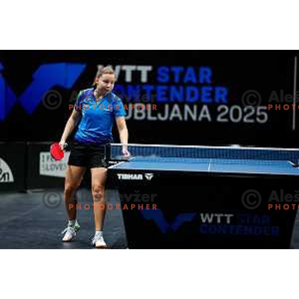 Lara Opeka during WTT Star Contender Ljubljana 2025 in Tivoli Hall Ljubljana, Slovenia on June 19, 2025.