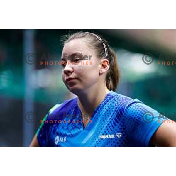 Lara Opeka during WTT Star Contender Ljubljana 2025 in Tivoli Hall Ljubljana, Slovenia on June 19, 2025.