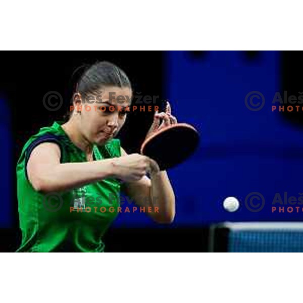 Sara Tokic during WTT Star Contender Ljubljana 2025 in Tivoli Hall Ljubljana, Slovenia on June 19, 2025.