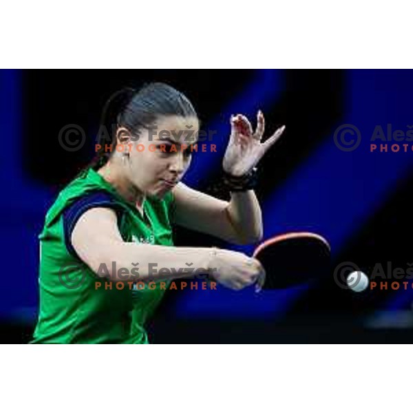 Sara Tokic during WTT Star Contender Ljubljana 2025 in Tivoli Hall Ljubljana, Slovenia on June 19, 2025.