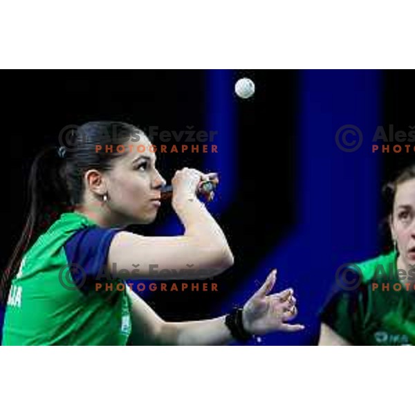 Sara Tokic during WTT Star Contender Ljubljana 2025 in Tivoli Hall Ljubljana, Slovenia on June 19, 2025.