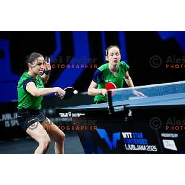 Sara Tokic during WTT Star Contender Ljubljana 2025 in Tivoli Hall Ljubljana, Slovenia on June 19, 2025.