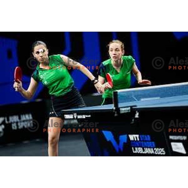 Sara Tokic during WTT Star Contender Ljubljana 2025 in Tivoli Hall Ljubljana, Slovenia on June 19, 2025.