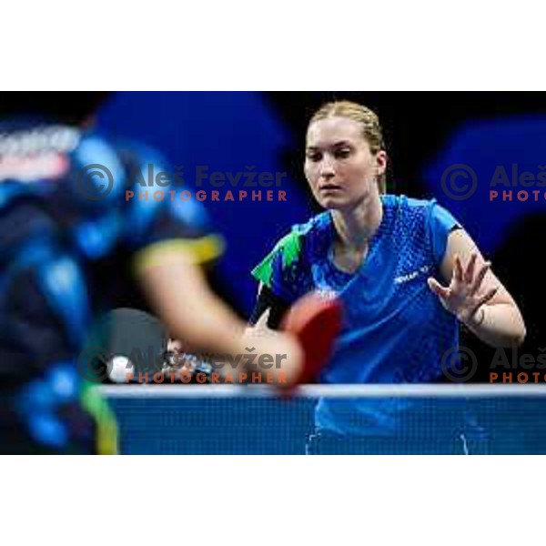 Lea Paulin during WTT Star Contender Ljubljana 2025 in Tivoli Hall Ljubljana, Slovenia on June 19, 2025.