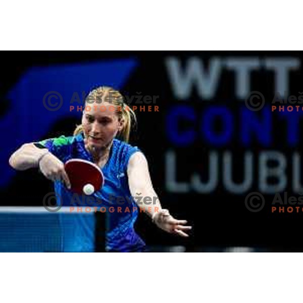 Lea Paulin during WTT Star Contender Ljubljana 2025 in Tivoli Hall Ljubljana, Slovenia on June 19, 2025.