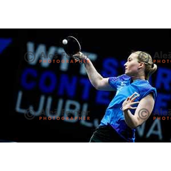 Lea Paulin during WTT Star Contender Ljubljana 2025 in Tivoli Hall Ljubljana, Slovenia on June 19, 2025.