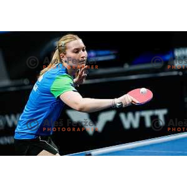 Lea Paulin during WTT Star Contender Ljubljana 2025 in Tivoli Hall Ljubljana, Slovenia on June 19, 2025.