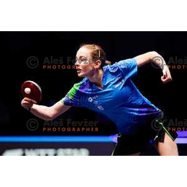 Ana Tofant during WTT Star Contender Ljubljana 2025 in Tivoli Hall Ljubljana, Slovenia on June 19, 2025.