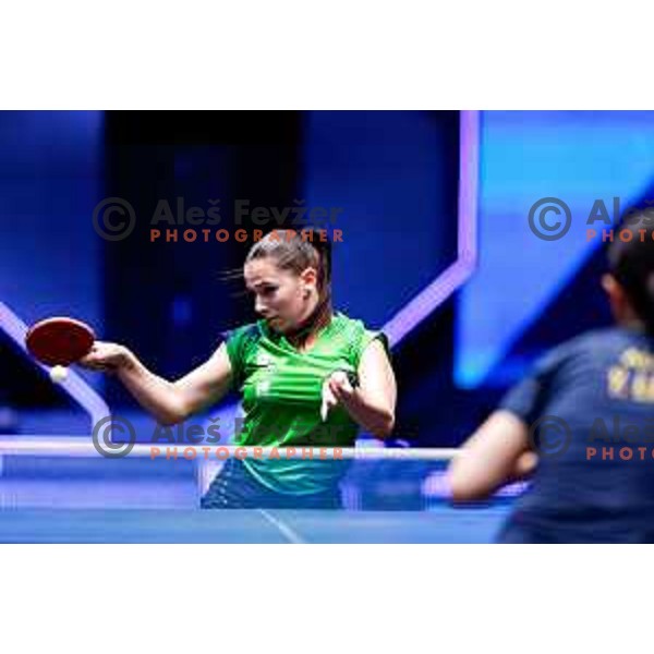 Sara Tokic during WTT Star Contender Ljubljana 2025 in Tivoli Hall Ljubljana, Slovenia on June 19, 2025.