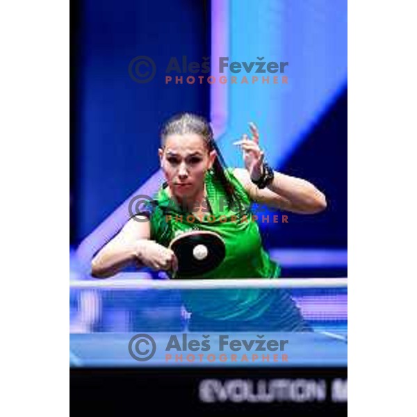 Sara Tokic during WTT Star Contender Ljubljana 2025 in Tivoli Hall Ljubljana, Slovenia on June 19, 2025.