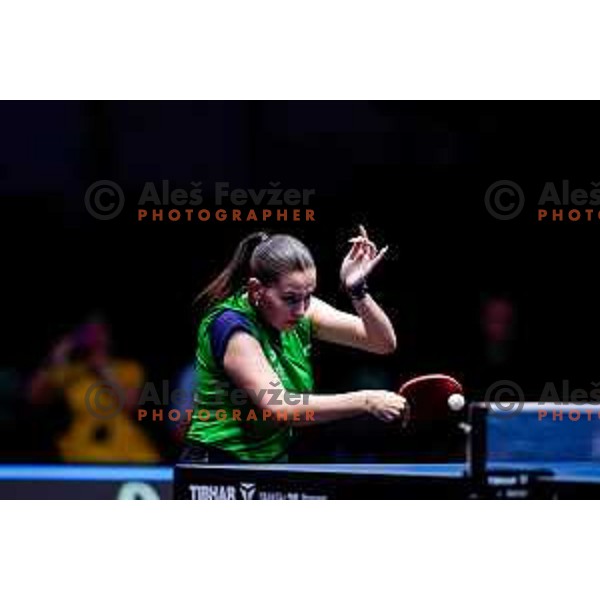 Sara Tokic during WTT Star Contender Ljubljana 2025 in Tivoli Hall Ljubljana, Slovenia on June 19, 2025.