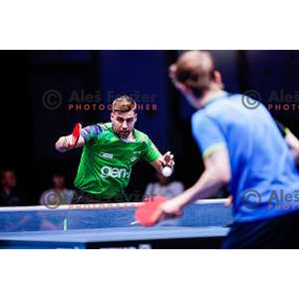 Darko Jorgic (SLO) comeptes in round of 16 at WTT Star Contender Ljubljana 2025, Slovenia on June 21, 2025