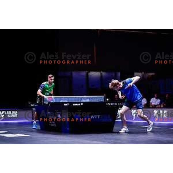 Darko Jorgic (SLO) comeptes in round of 16 at WTT Star Contender Ljubljana 2025, Slovenia on June 21, 2025