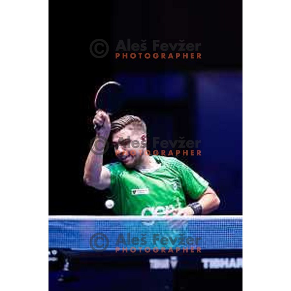 Darko Jorgic (SLO) comeptes in round of 16 at WTT Star Contender Ljubljana 2025, Slovenia on June 21, 2025
